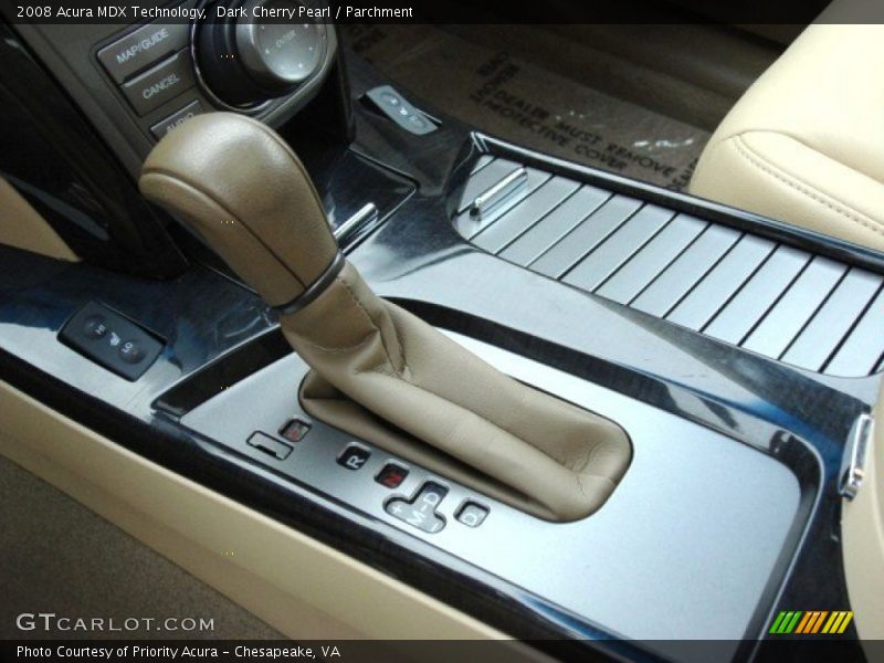 Dark Cherry Pearl / Parchment 2008 Acura MDX Technology