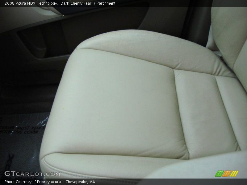 Dark Cherry Pearl / Parchment 2008 Acura MDX Technology