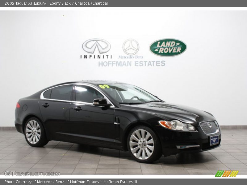 Ebony Black / Charcoal/Charcoal 2009 Jaguar XF Luxury
