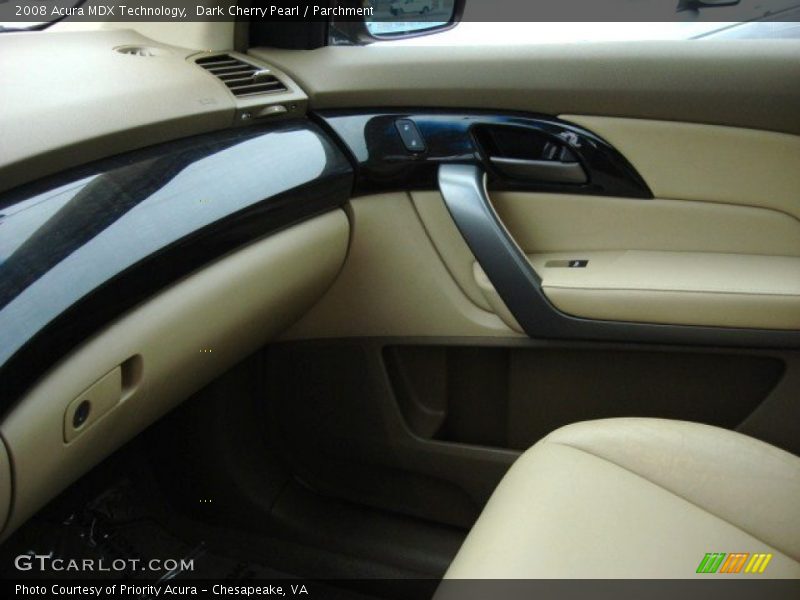 Dark Cherry Pearl / Parchment 2008 Acura MDX Technology