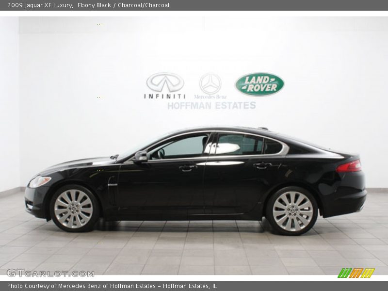 Ebony Black / Charcoal/Charcoal 2009 Jaguar XF Luxury