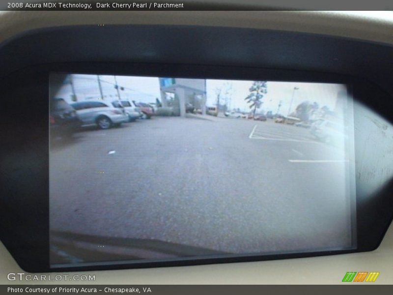 Dark Cherry Pearl / Parchment 2008 Acura MDX Technology