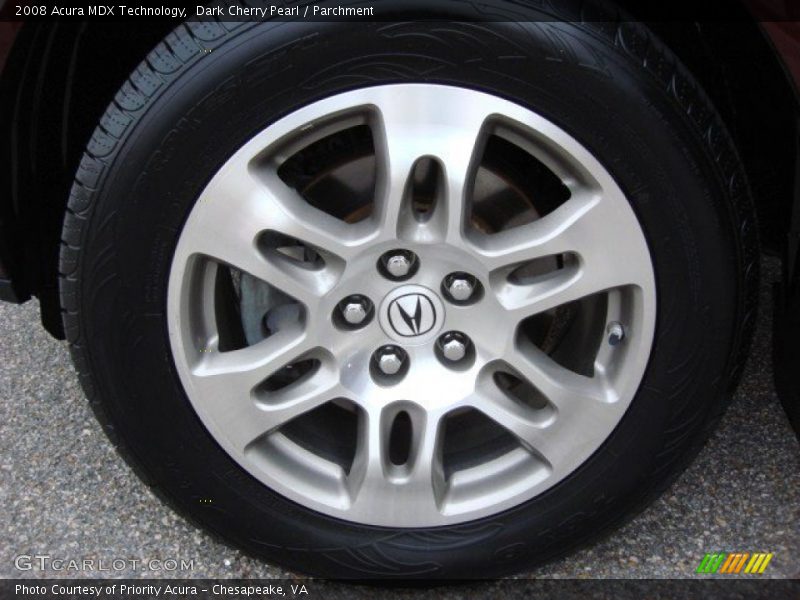 Dark Cherry Pearl / Parchment 2008 Acura MDX Technology