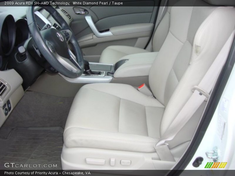 White Diamond Pearl / Taupe 2009 Acura RDX SH-AWD Technology