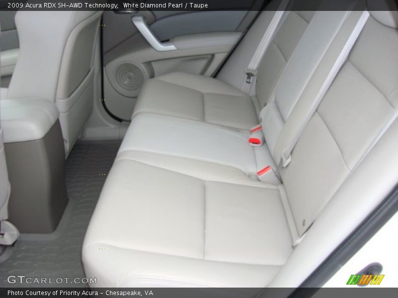 White Diamond Pearl / Taupe 2009 Acura RDX SH-AWD Technology