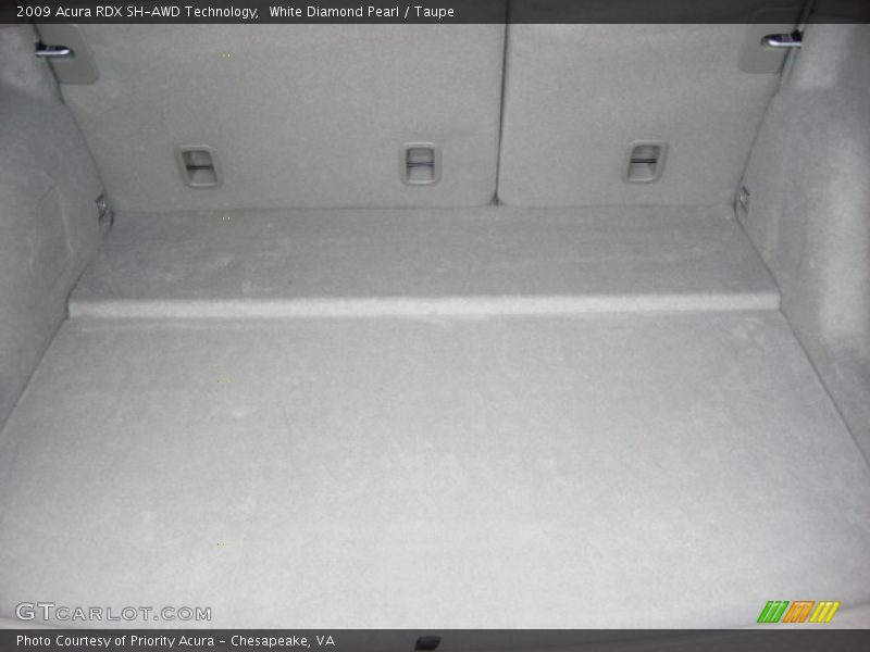 White Diamond Pearl / Taupe 2009 Acura RDX SH-AWD Technology