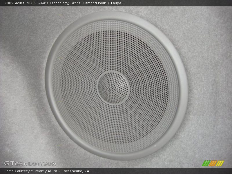 White Diamond Pearl / Taupe 2009 Acura RDX SH-AWD Technology
