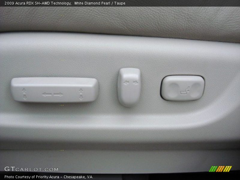 White Diamond Pearl / Taupe 2009 Acura RDX SH-AWD Technology