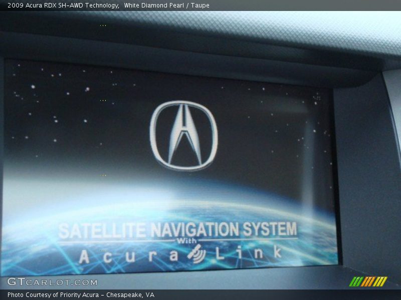 White Diamond Pearl / Taupe 2009 Acura RDX SH-AWD Technology