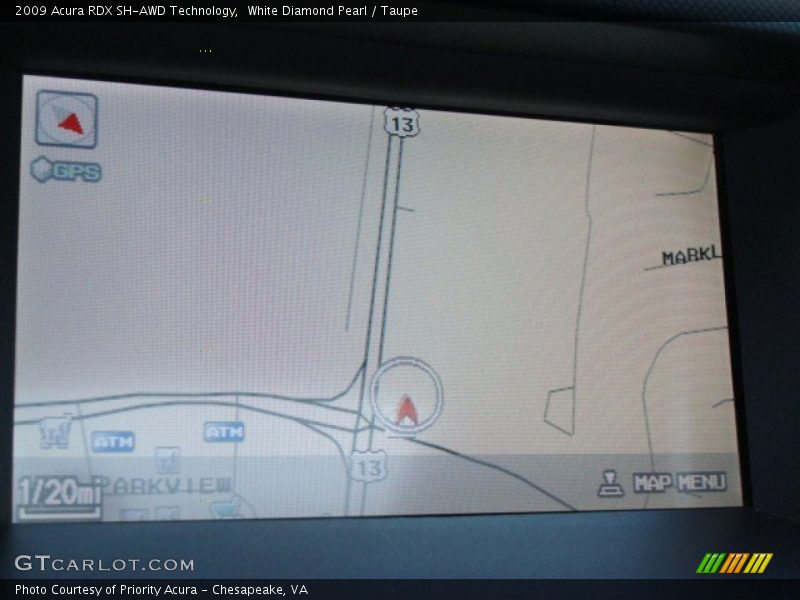 White Diamond Pearl / Taupe 2009 Acura RDX SH-AWD Technology