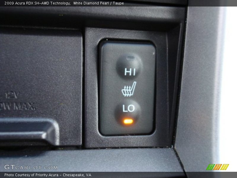 White Diamond Pearl / Taupe 2009 Acura RDX SH-AWD Technology