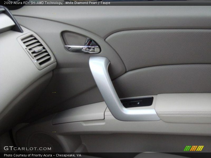 White Diamond Pearl / Taupe 2009 Acura RDX SH-AWD Technology