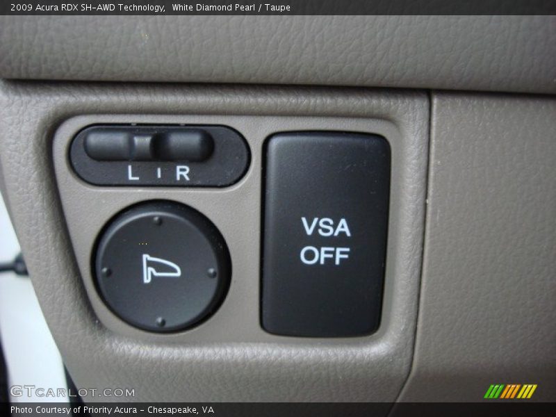 White Diamond Pearl / Taupe 2009 Acura RDX SH-AWD Technology