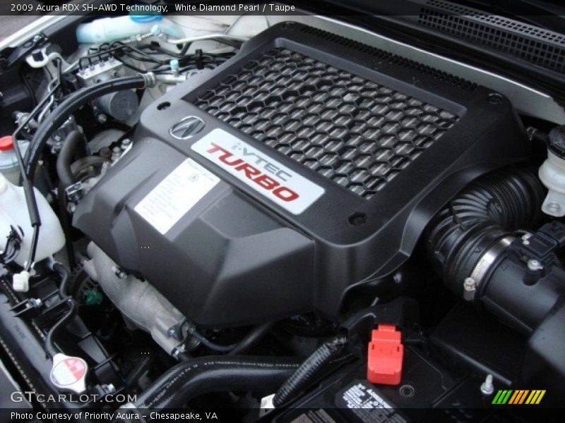 White Diamond Pearl / Taupe 2009 Acura RDX SH-AWD Technology