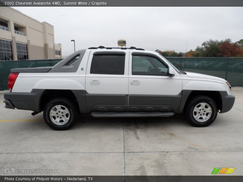 Summit White / Graphite 2002 Chevrolet Avalanche 4WD