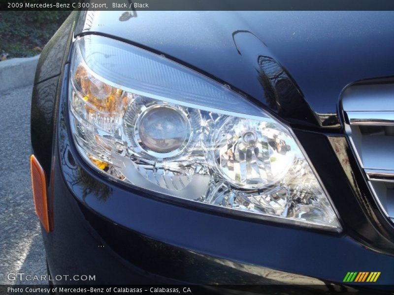 Black / Black 2009 Mercedes-Benz C 300 Sport