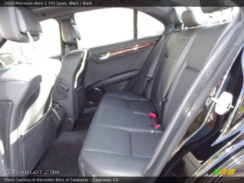 Black / Black 2009 Mercedes-Benz C 300 Sport