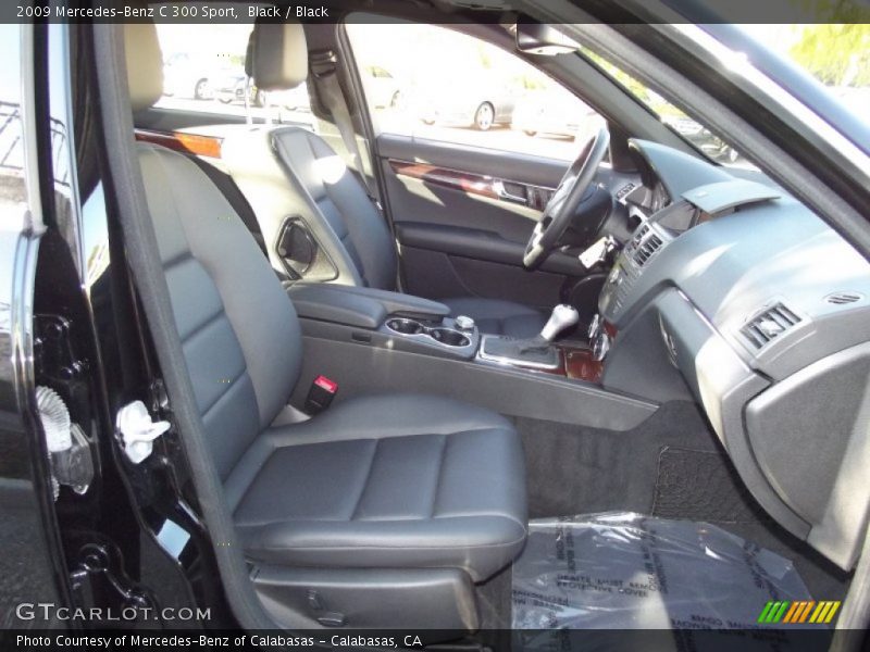 Black / Black 2009 Mercedes-Benz C 300 Sport