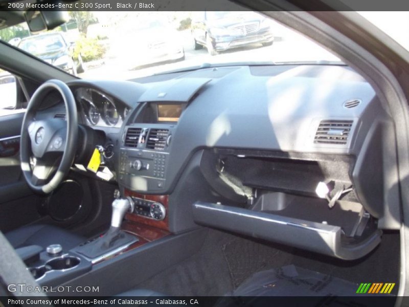 Black / Black 2009 Mercedes-Benz C 300 Sport