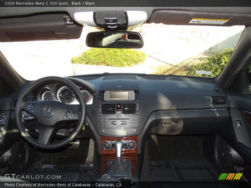 Black / Black 2009 Mercedes-Benz C 300 Sport
