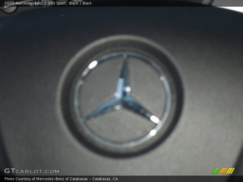 Black / Black 2009 Mercedes-Benz C 300 Sport