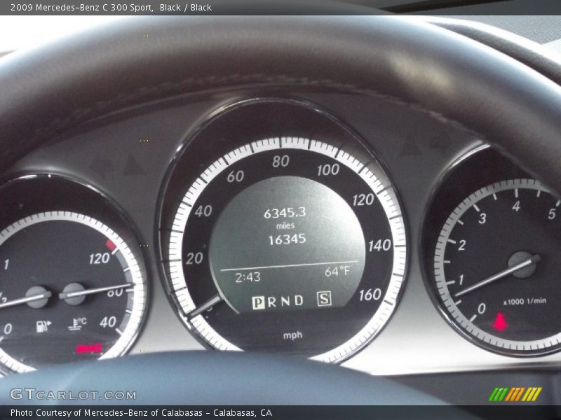 Black / Black 2009 Mercedes-Benz C 300 Sport
