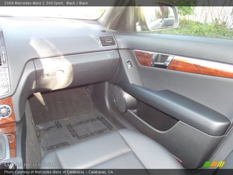 Black / Black 2009 Mercedes-Benz C 300 Sport