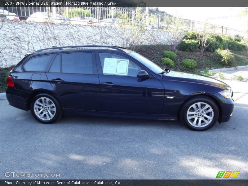 Monaco Blue Metallic / Grey 2007 BMW 3 Series 328i Wagon