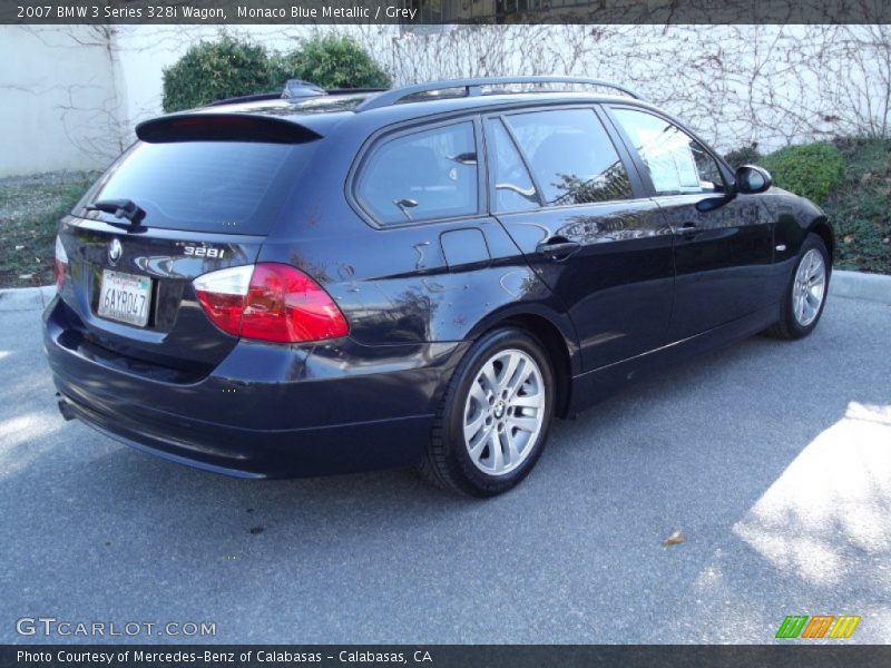 Monaco Blue Metallic / Grey 2007 BMW 3 Series 328i Wagon