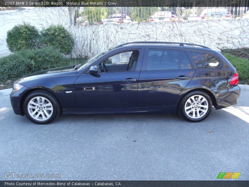 Monaco Blue Metallic / Grey 2007 BMW 3 Series 328i Wagon