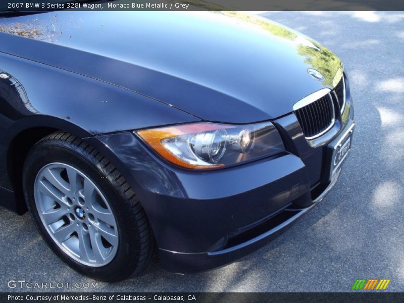 Monaco Blue Metallic / Grey 2007 BMW 3 Series 328i Wagon