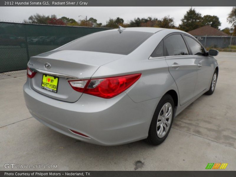 Radiant Silver / Gray 2012 Hyundai Sonata GLS