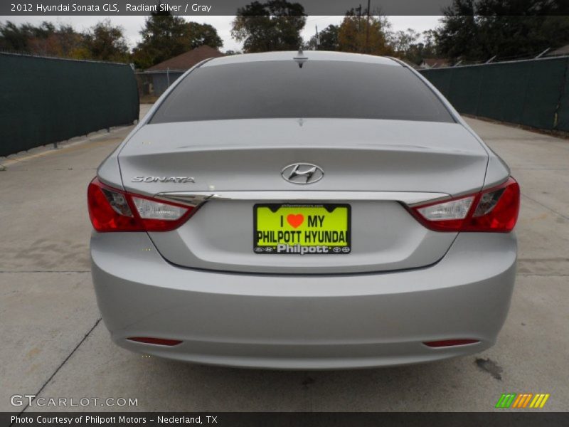 Radiant Silver / Gray 2012 Hyundai Sonata GLS