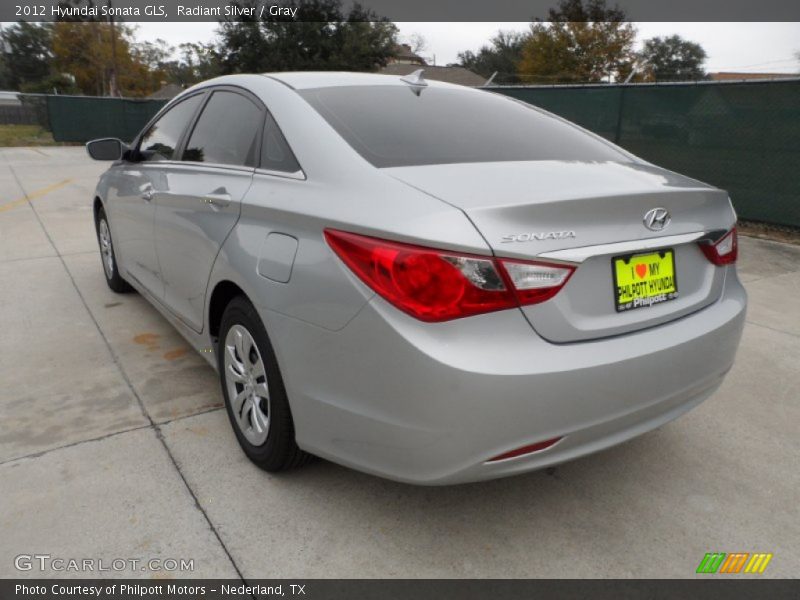 Radiant Silver / Gray 2012 Hyundai Sonata GLS