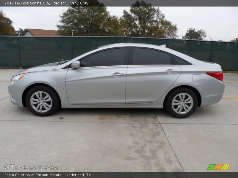 Radiant Silver / Gray 2012 Hyundai Sonata GLS