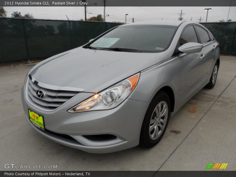 Radiant Silver / Gray 2012 Hyundai Sonata GLS