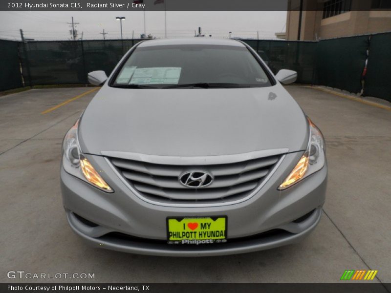 Radiant Silver / Gray 2012 Hyundai Sonata GLS