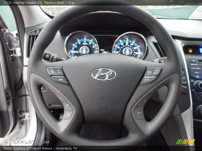 Radiant Silver / Gray 2012 Hyundai Sonata GLS