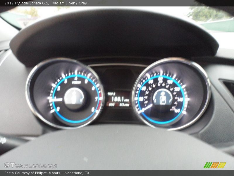 Radiant Silver / Gray 2012 Hyundai Sonata GLS