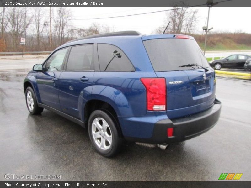 Sapphire Blue Metallic / Beige 2008 Suzuki XL7 AWD