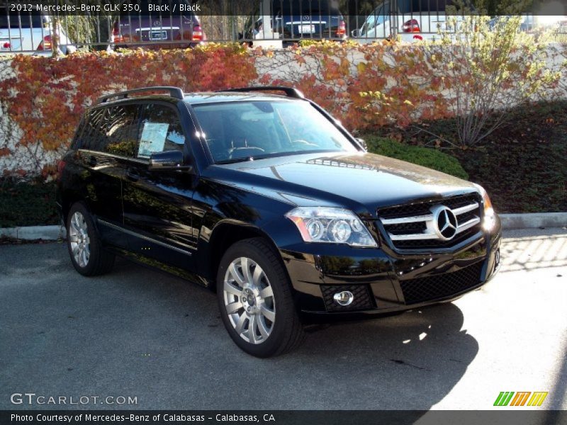 Black / Black 2012 Mercedes-Benz GLK 350