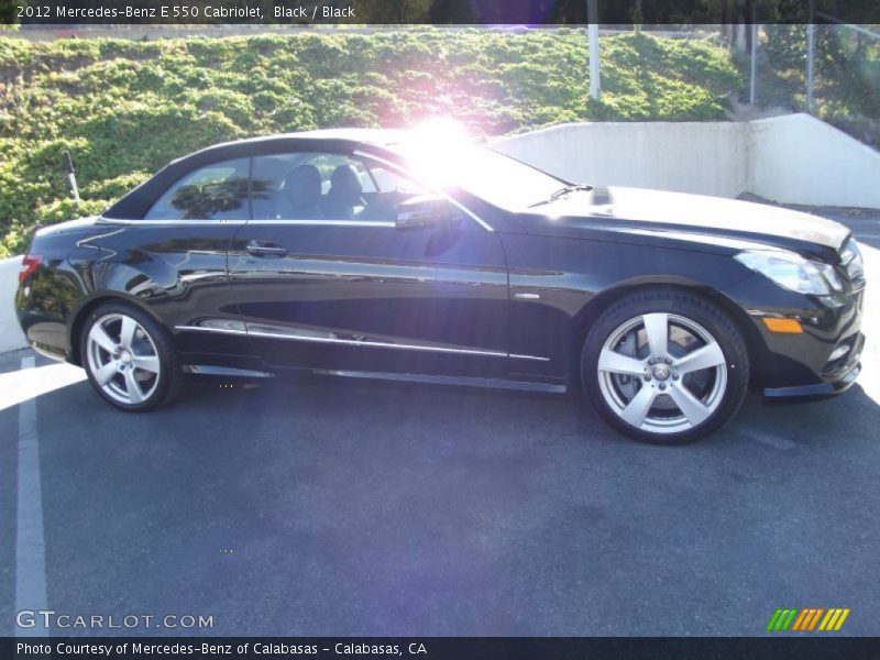 Black / Black 2012 Mercedes-Benz E 550 Cabriolet