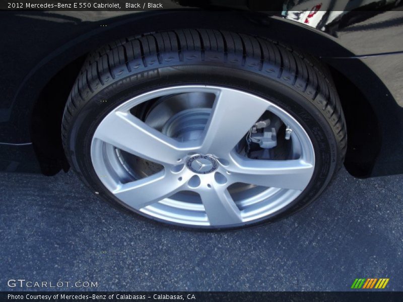 Black / Black 2012 Mercedes-Benz E 550 Cabriolet