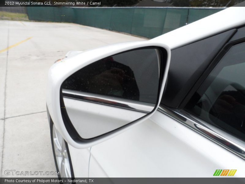 Shimmering White / Camel 2012 Hyundai Sonata GLS