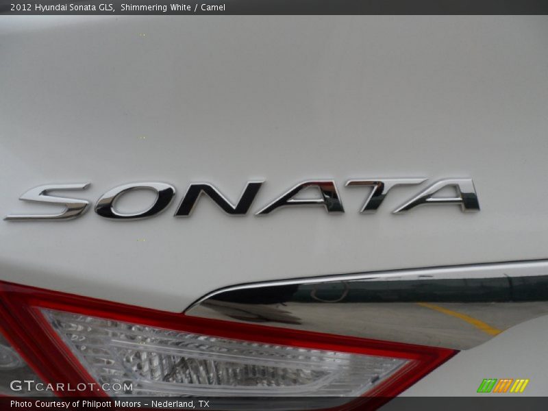 Shimmering White / Camel 2012 Hyundai Sonata GLS