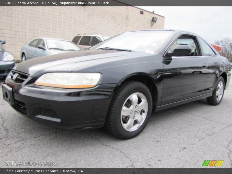 Nighthawk Black Pearl / Black 2002 Honda Accord EX Coupe