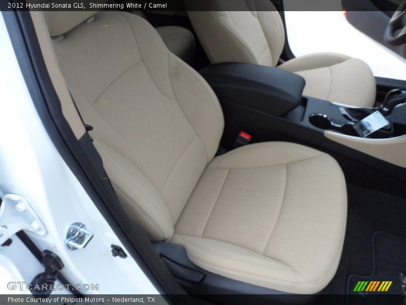 Shimmering White / Camel 2012 Hyundai Sonata GLS