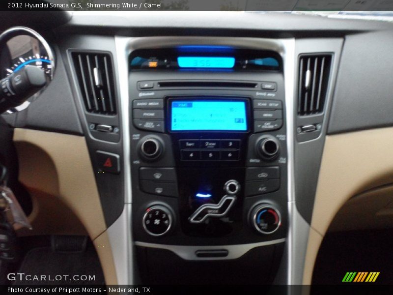 Shimmering White / Camel 2012 Hyundai Sonata GLS