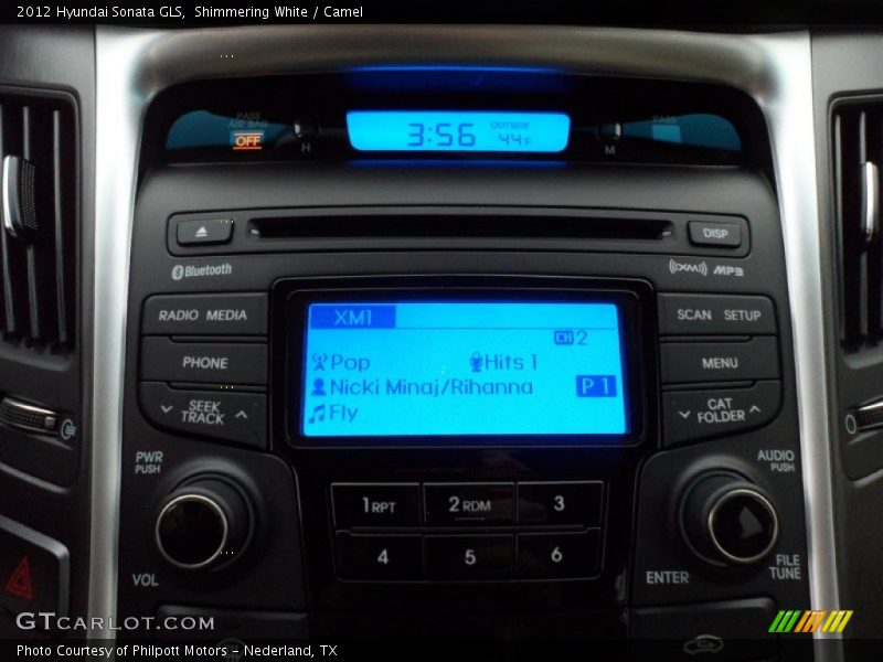 Shimmering White / Camel 2012 Hyundai Sonata GLS