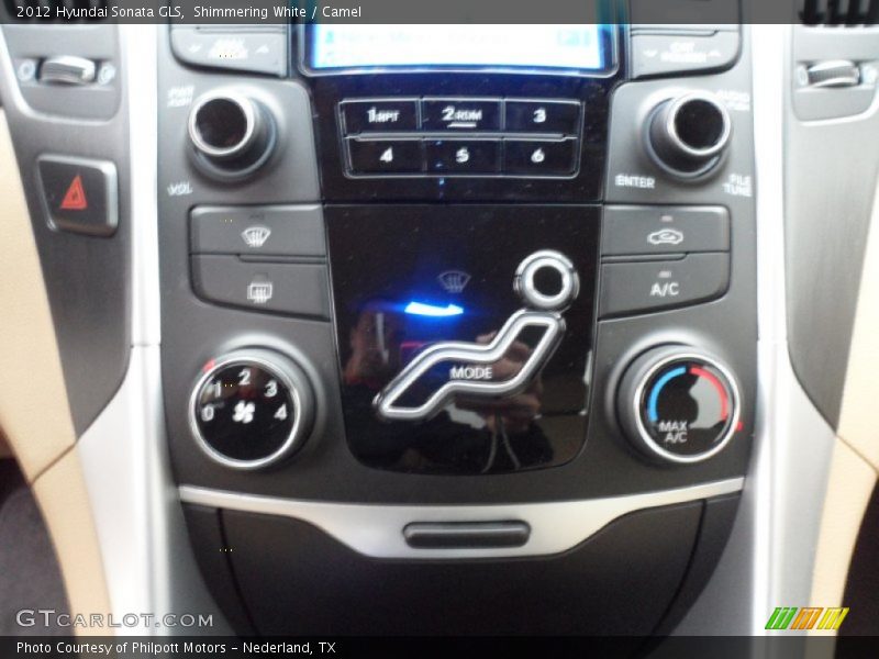 Shimmering White / Camel 2012 Hyundai Sonata GLS